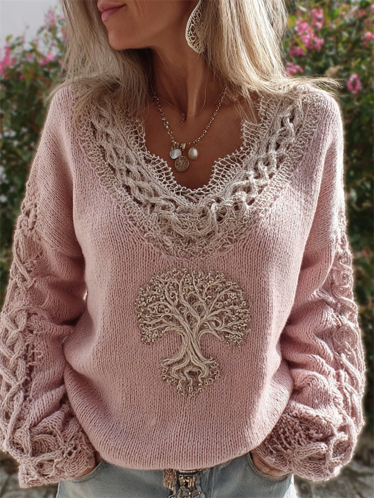 Loose Laid-back Soft Pullover Sweater For Women