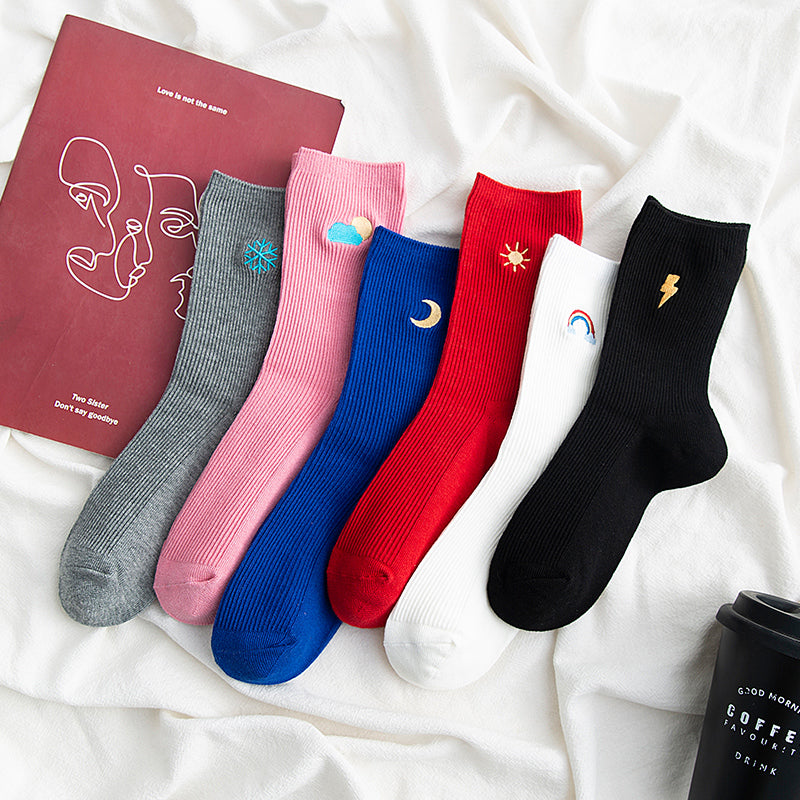 Pile socks in the middle