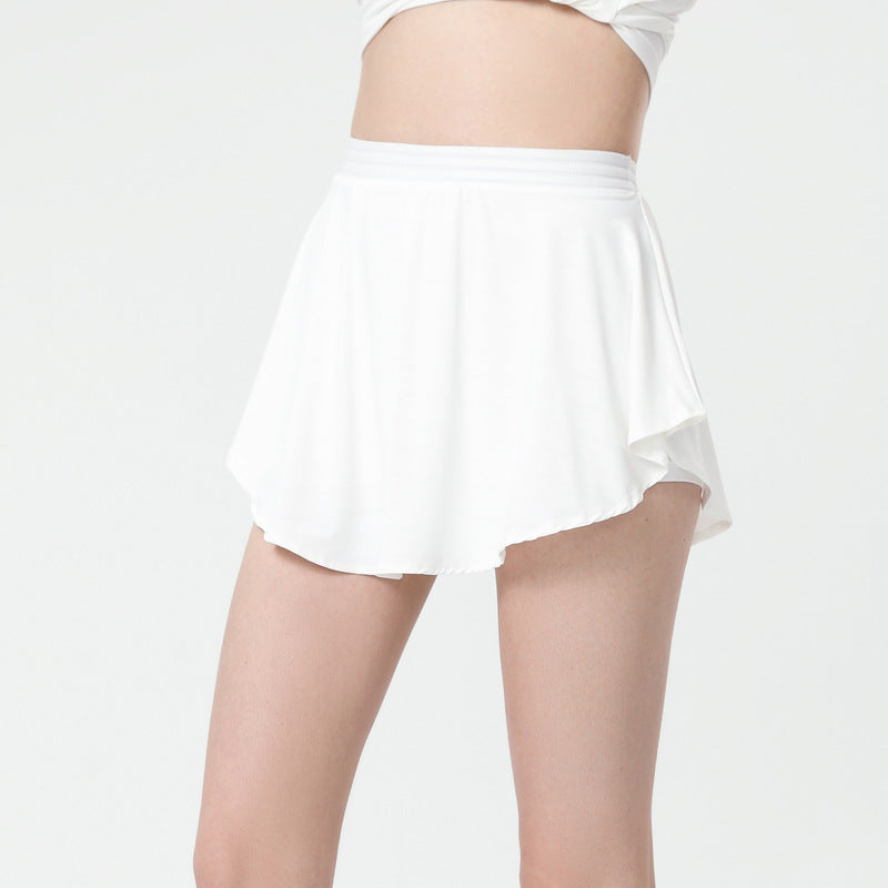 Anti-exposure Running Loose Jacquard Yoga Fitness Casual Outdoor Short Skirt