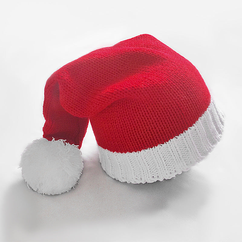 Christmas Warm Fur Ball Knitted Hat