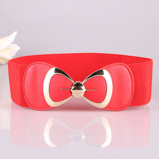 Bow tie with elastic waistband