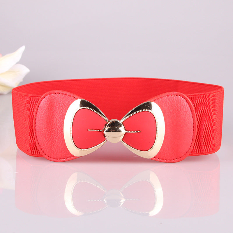 Bow tie with elastic waistband