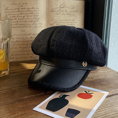 Fashion Personality Leather Beret Children