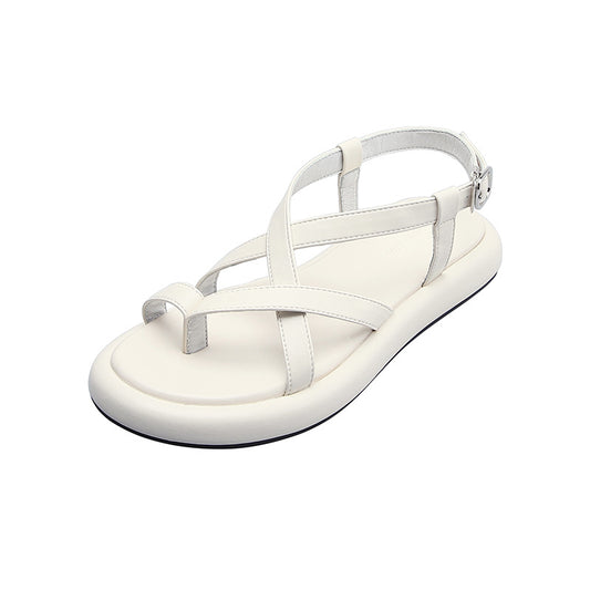 Soft Sole All-match Flat Thong Platform Roman Sandals