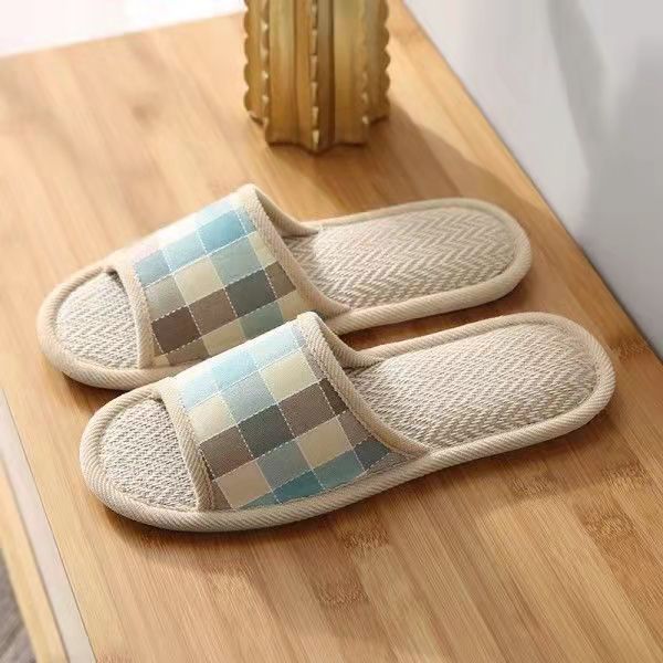Linen Slippers Women's Home Indoor Home