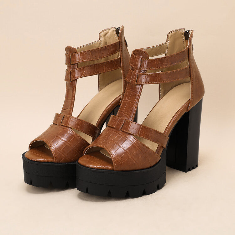Platform High Heel Daily Fashion Sandals