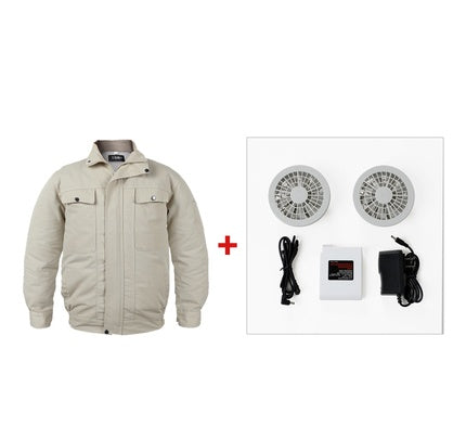 Summer refrigeration air conditioning service cooling fan clothes charging welder outdoor high temperature heatstroke site work clothes men and women