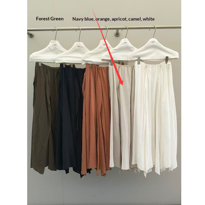 Irregular Patchwork Maxi Skirt Women