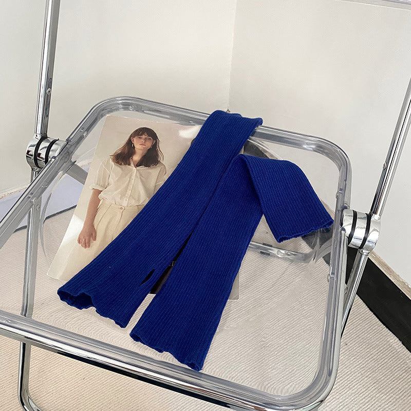 Women's Solid Color Sweet Sleeves Toe Korean Style Wool
