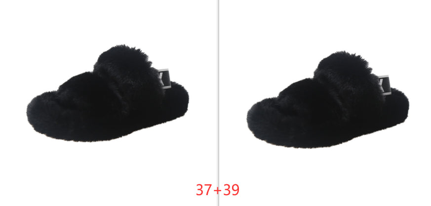 Zenda Vilde Hjemmesko i Pels til Kvinder