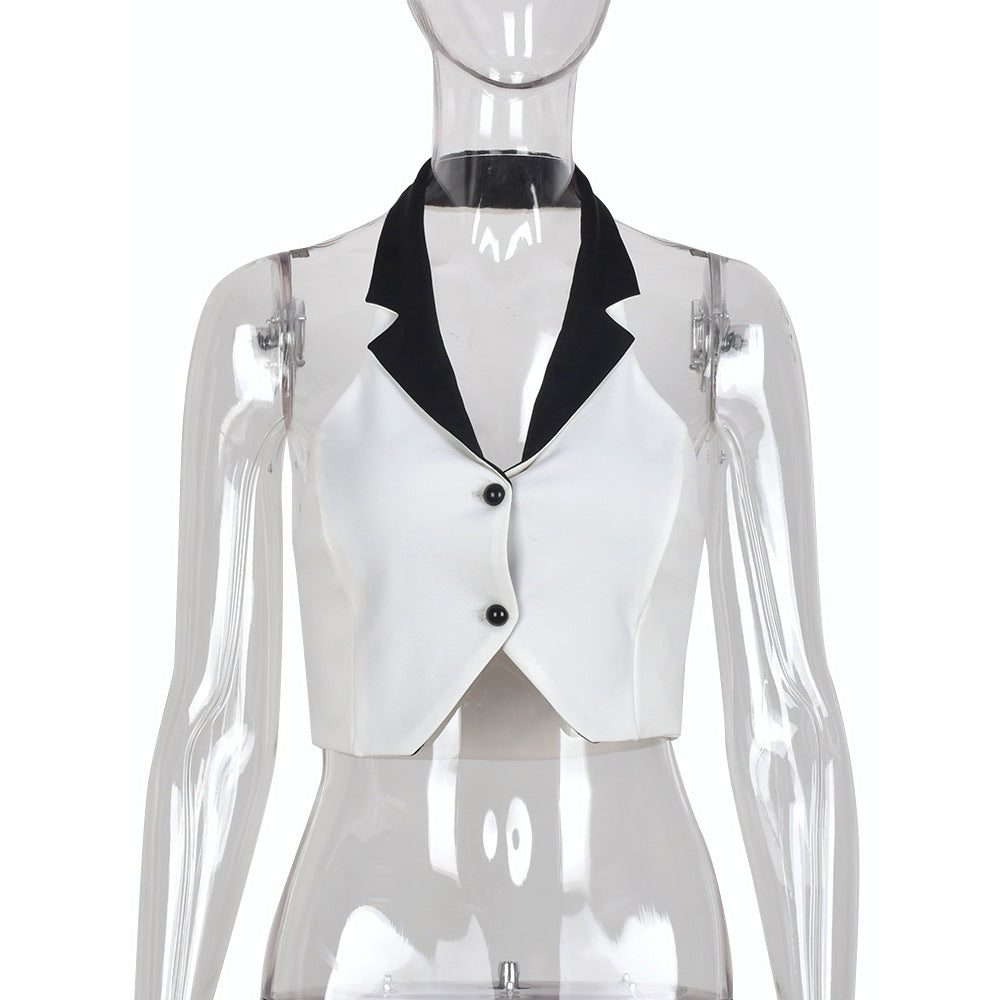Women's Halterneck Vest Slim Fit Navel Cool Top