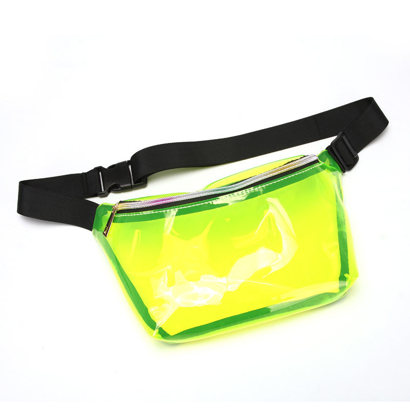 Laser transparent belt bag