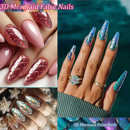 Scale Long Shaping Nail Tip  3D