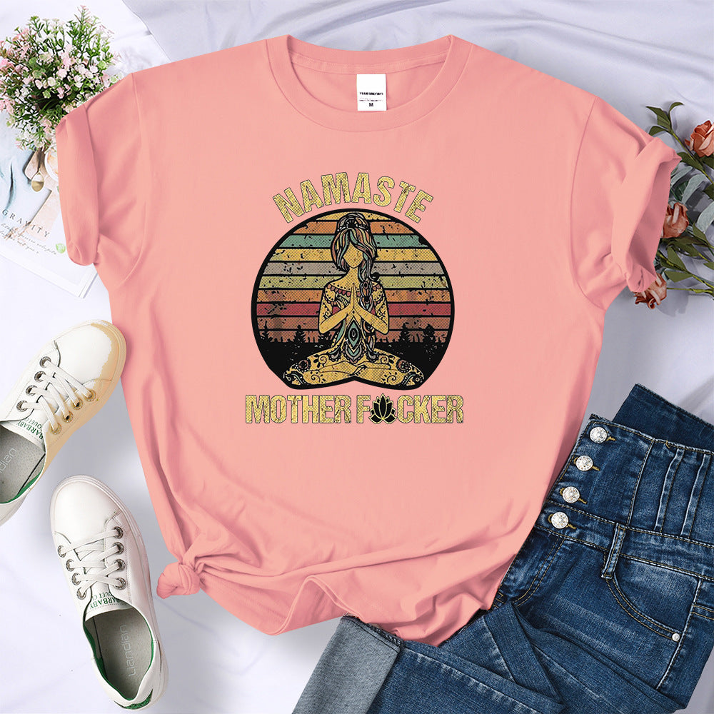 Retro Hermitage Mother T-shirt Fashionable Breathable Casual