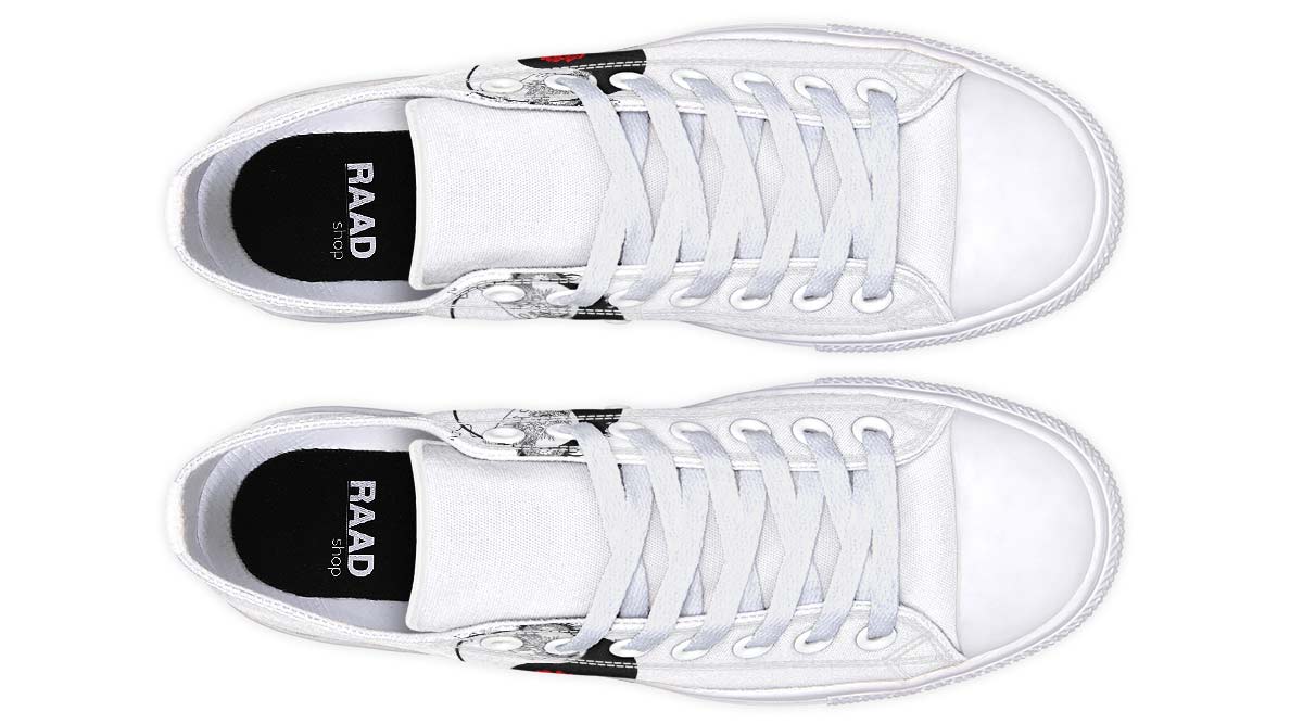 Fashion Print Couple Low-Top Canvas Shoes