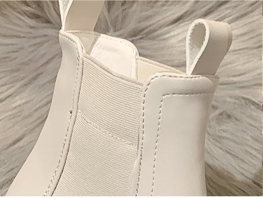 British-style High-heeled Martin Boots Girl