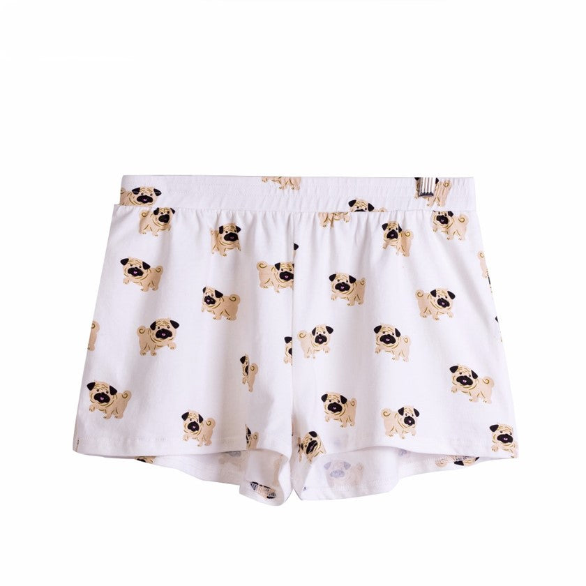 Dachshund print shorts