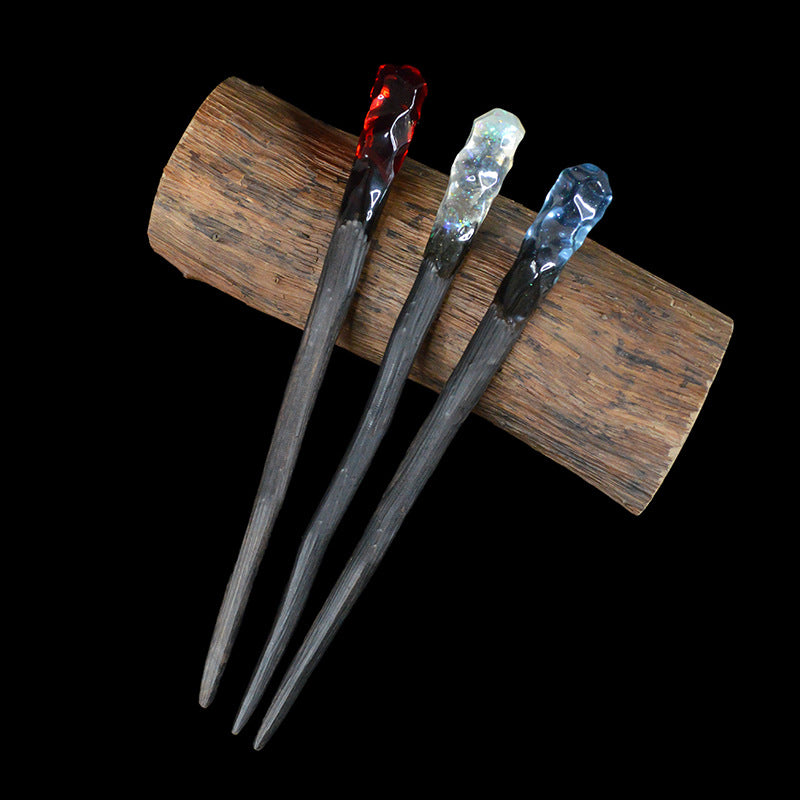 Unique Design Ebony Hairpin Daily Ancient Style Coil