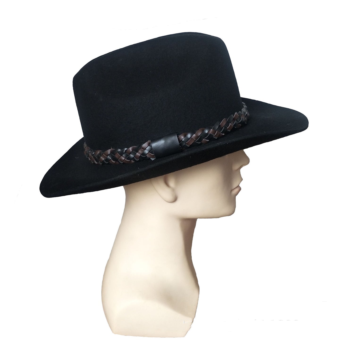Uld Western Cowboyhat Bælte Tophat Jazz FIlthat