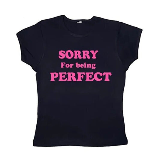 Womens Crew-neck Printed Set-in-shoulder Slim-fit Short-sleeve Top