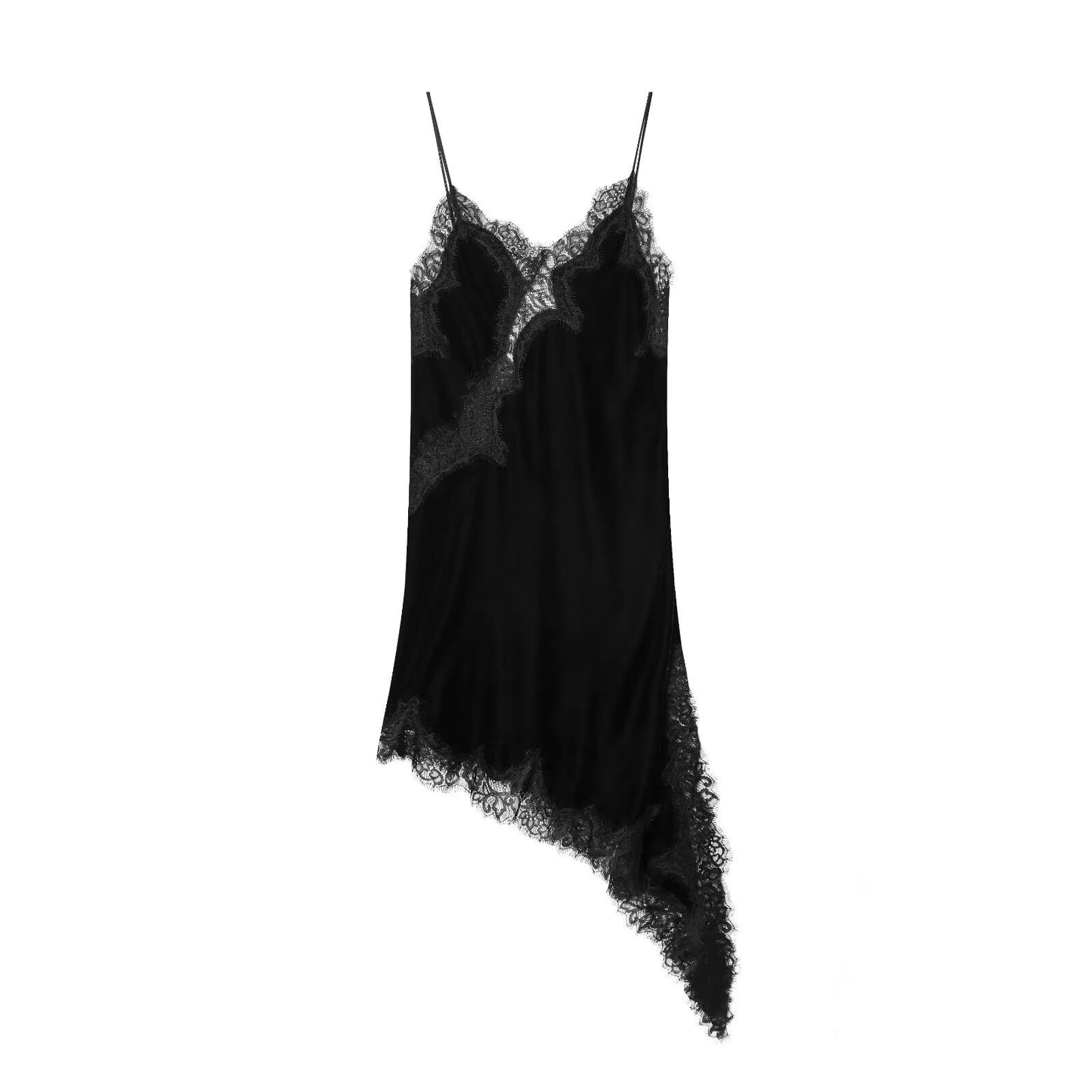 Asymmetric Lace Camisole Dress For Women