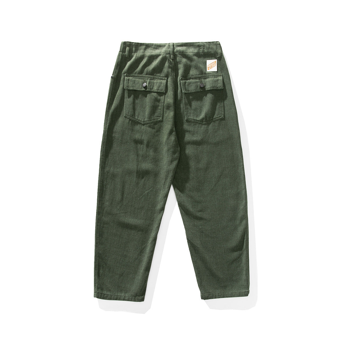 Japanese Spring Style Large Workwear With Pocket Casual Loose Pants