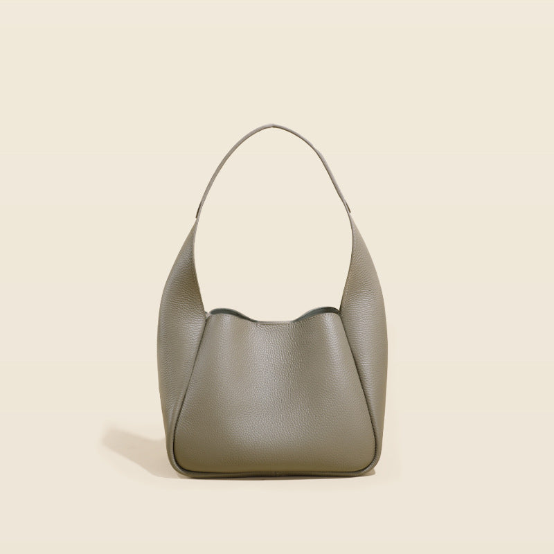 Top Layer Cowhide High-grade Shoulder Leather Women Bag