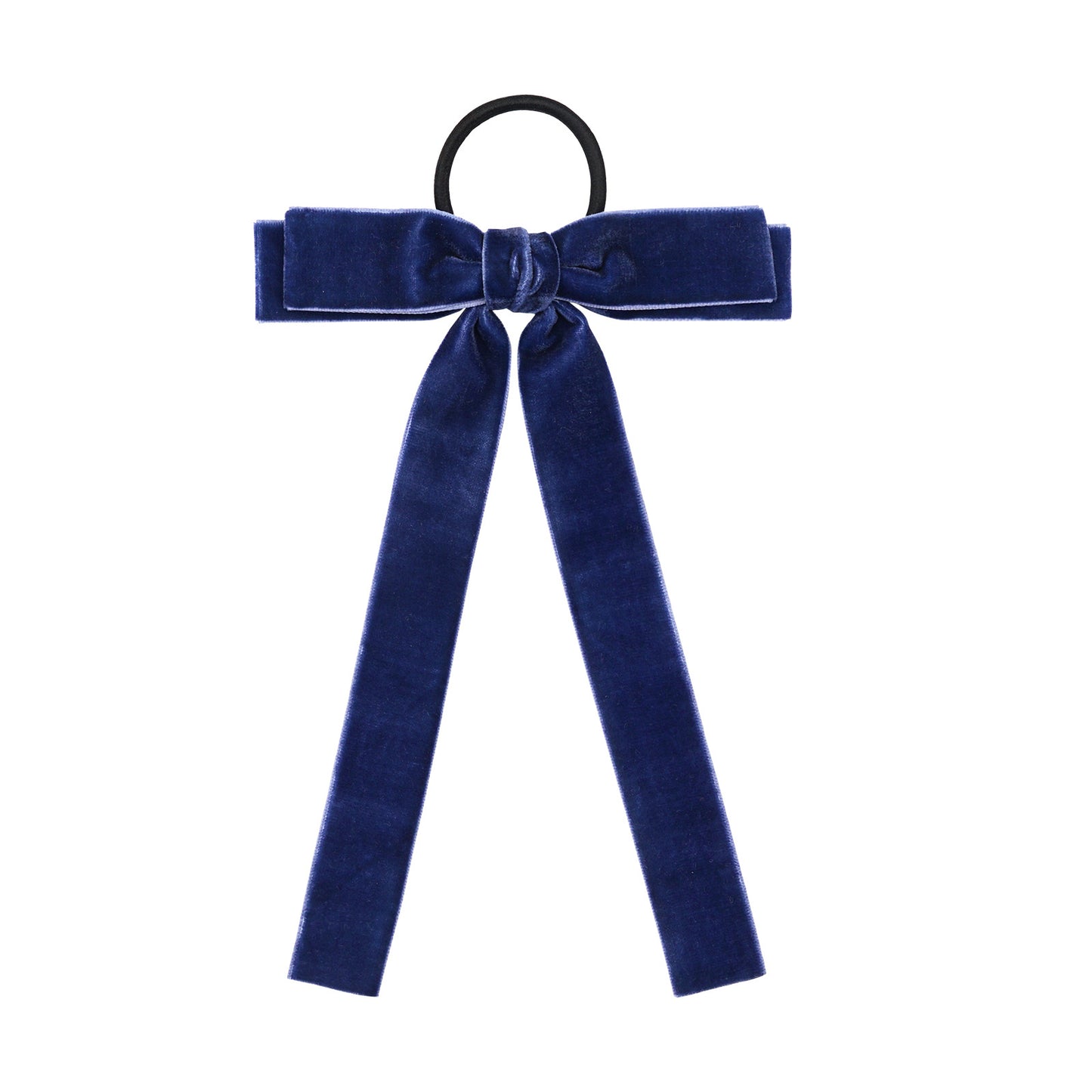 Velvet Bandeau Rubber Band Girl Bow Ribbon Horsetail Headwear