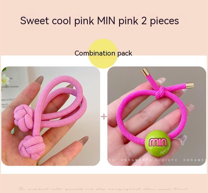 Girls' High-end Hair Band With Rubber Band