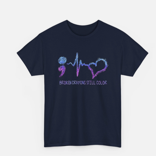 Summer Loose Short Sleeves T-shirt Men's And Women's Round Neck