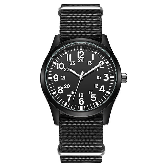 Force Field Fabric Strap 24-hour Display Watch
