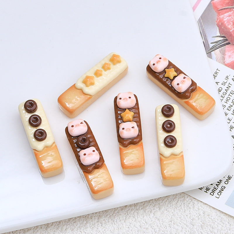 Resin Accessories Cartoon Diy Cream Glue Barrettes Hole Shoes Buckle Jewelry