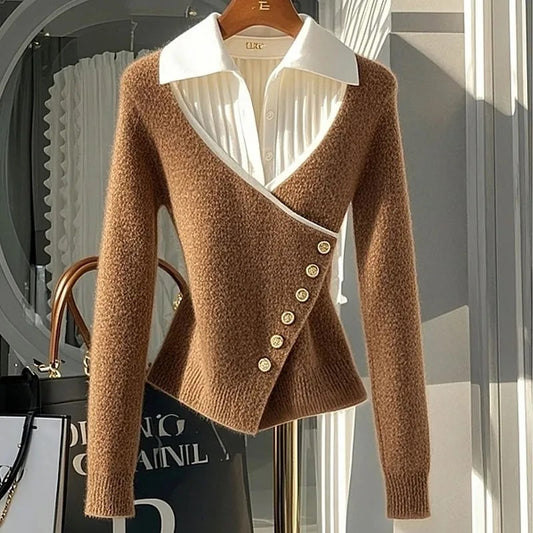 High-end Super Nice Unique Knitted Top