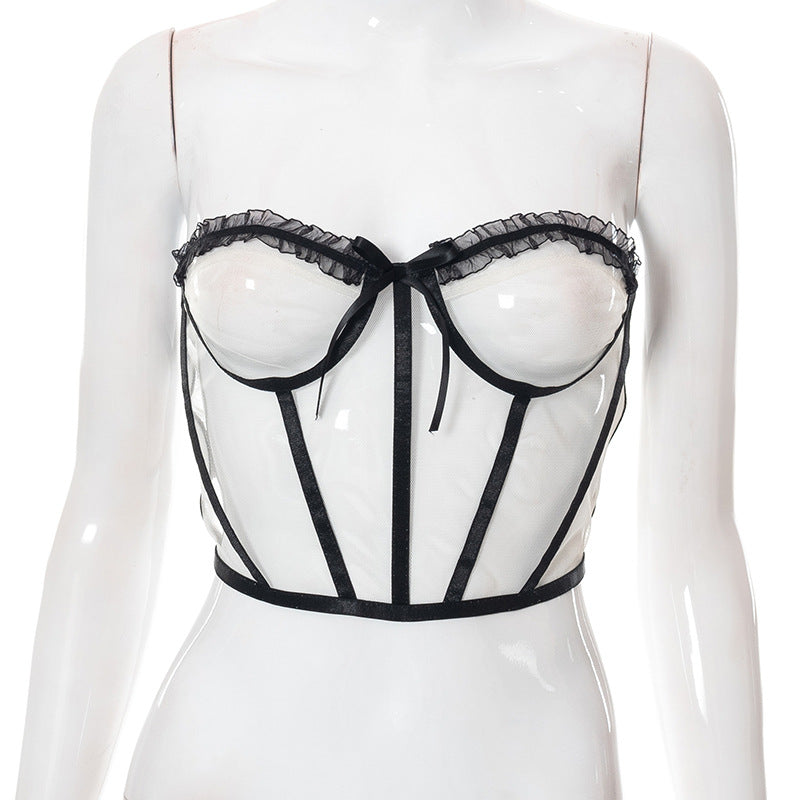 Lace Fishbone Corset Casual Versatile Adjustable Upper Ladies