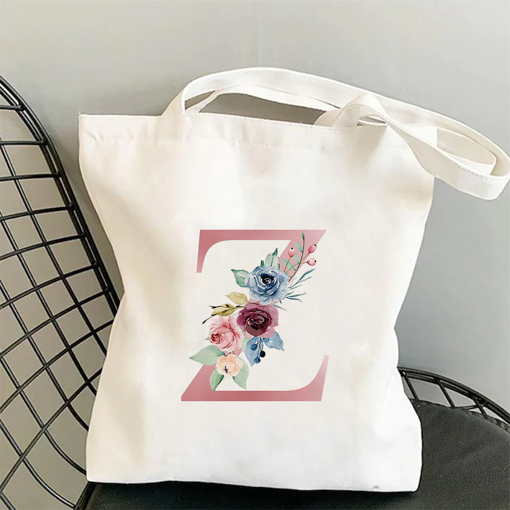 Printed Single Shoulder Folding Shopping Bag