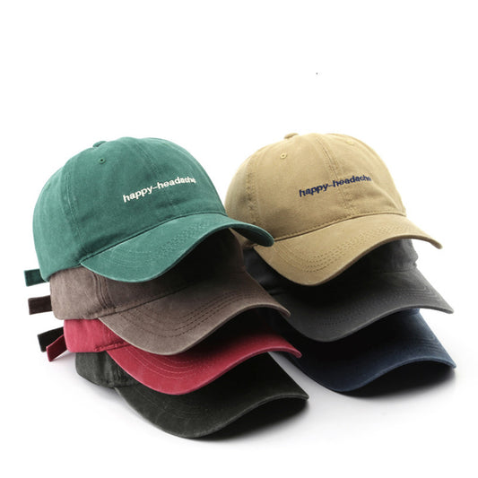 Washed Vintage Lettered EmbroideredOutdoor