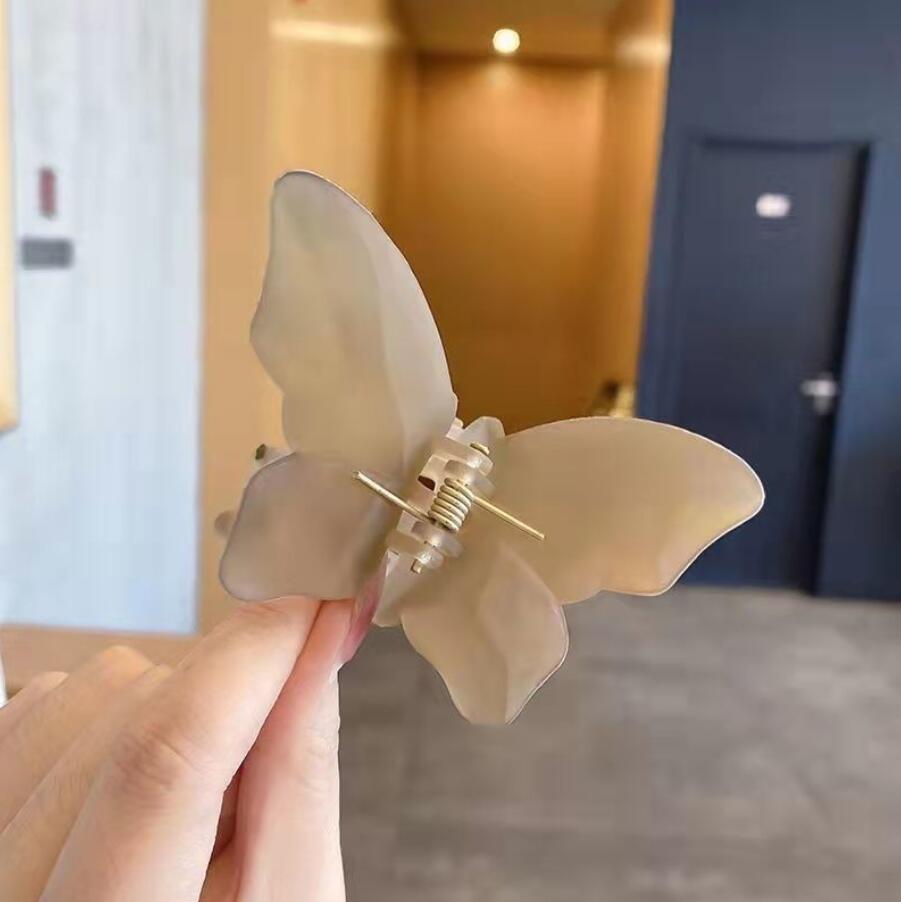 Korean Super Fairy Butterfly Hairpin Frosted Shark Headgear