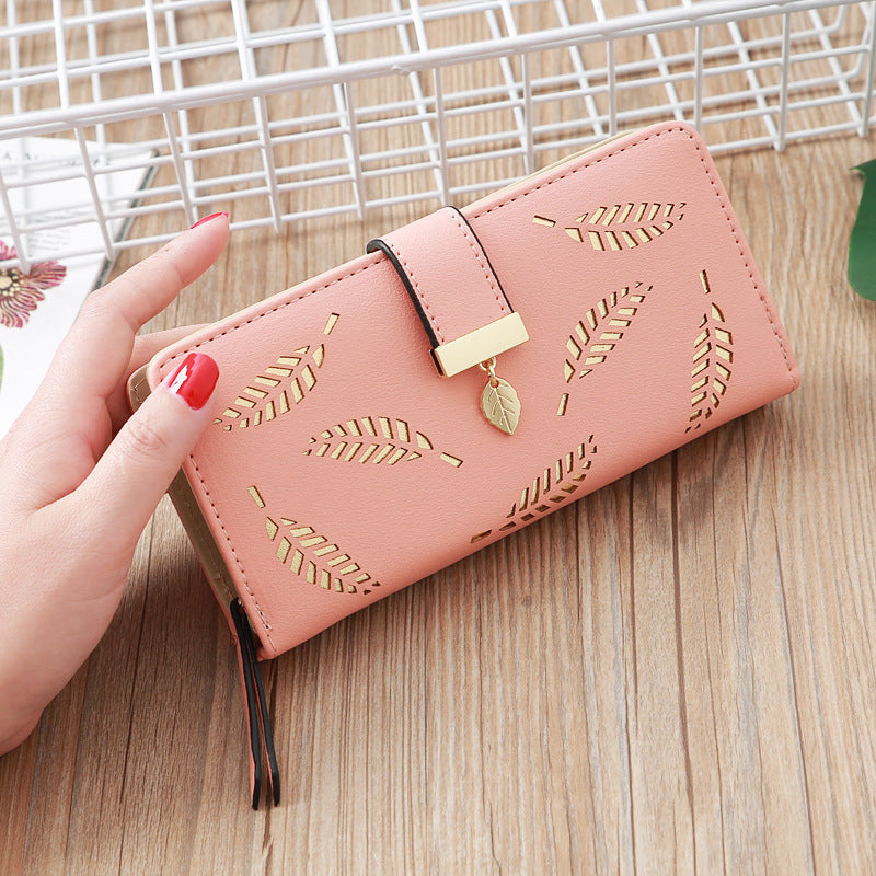 Buckle European And American Fashion Wallet Large-Capacity Clutch