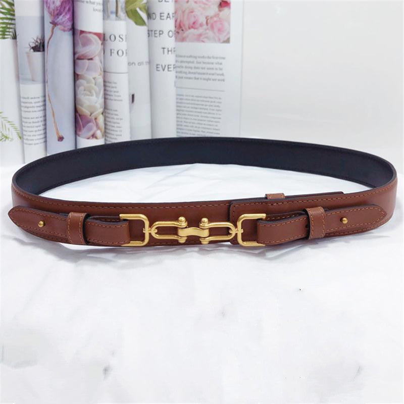 All Match Cowhide Waist Wide Girdle