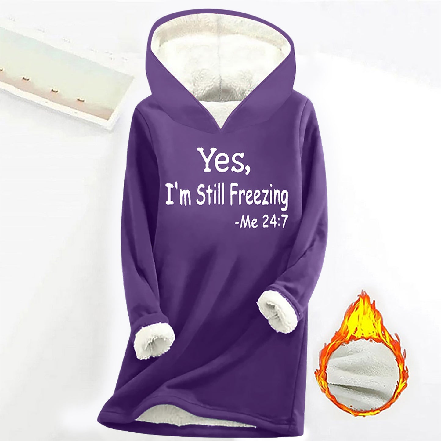 Women's Offset Print Pullover Long Sleeve Casual Plush Sweater