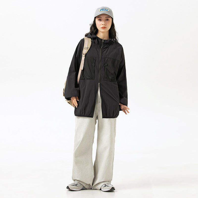 Hooded Multi-pocket Thin Personality Sun-protective Clothing Quick-dry Casual