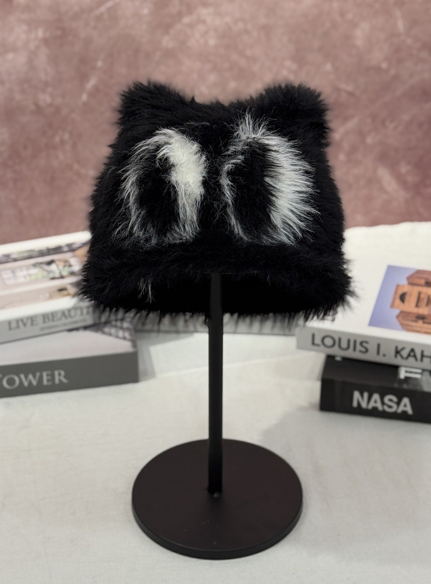 Personalized Anti-Mink Oversized Beanie For FallWinter Knitted Hat