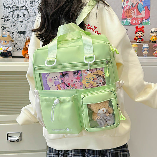 Backpack Large Capacity Tutorial Handbag Versatile Casual