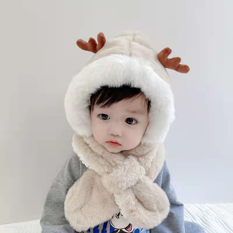 Thickened Warm Baby Plush Cap For Windproof