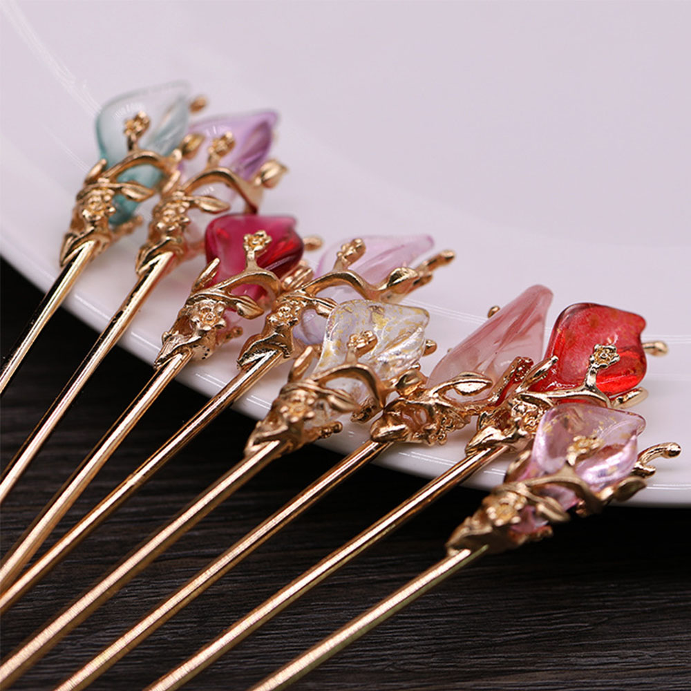 Women's Antique Simple Mulan Accessories Tassel Retro Hanfu Hairpin