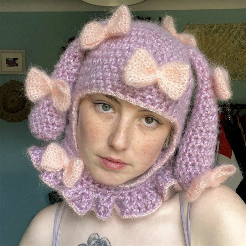 Handmade Knitted Creative Fashion Horn Rabbit Ear Hat