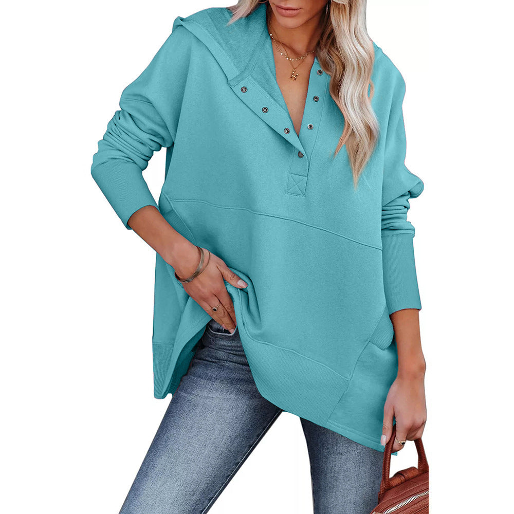 Womens New Loose Casual Batwing Hoodie With A Hood