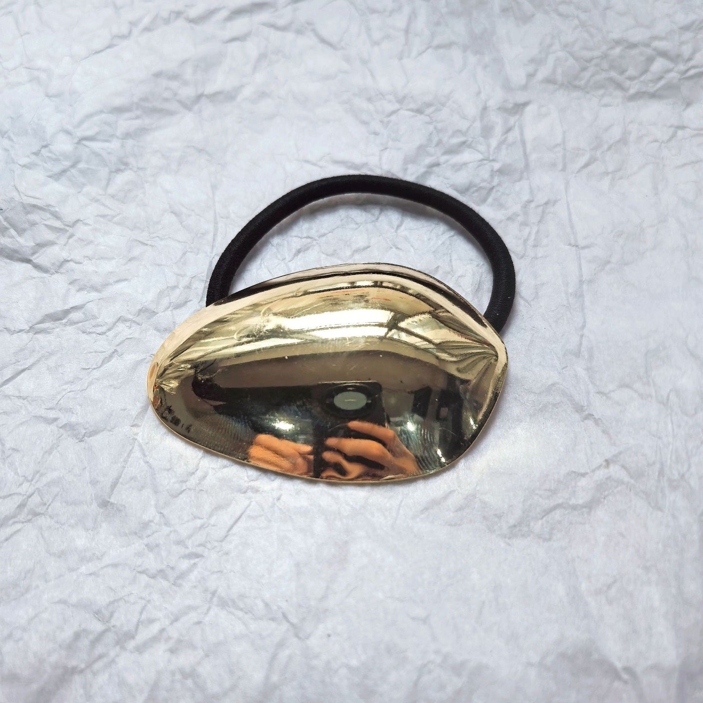 Europæisk og amerikansk mode metal æggeskal hårstyling minimalistisk design ovalt skjold fjederclips til hår