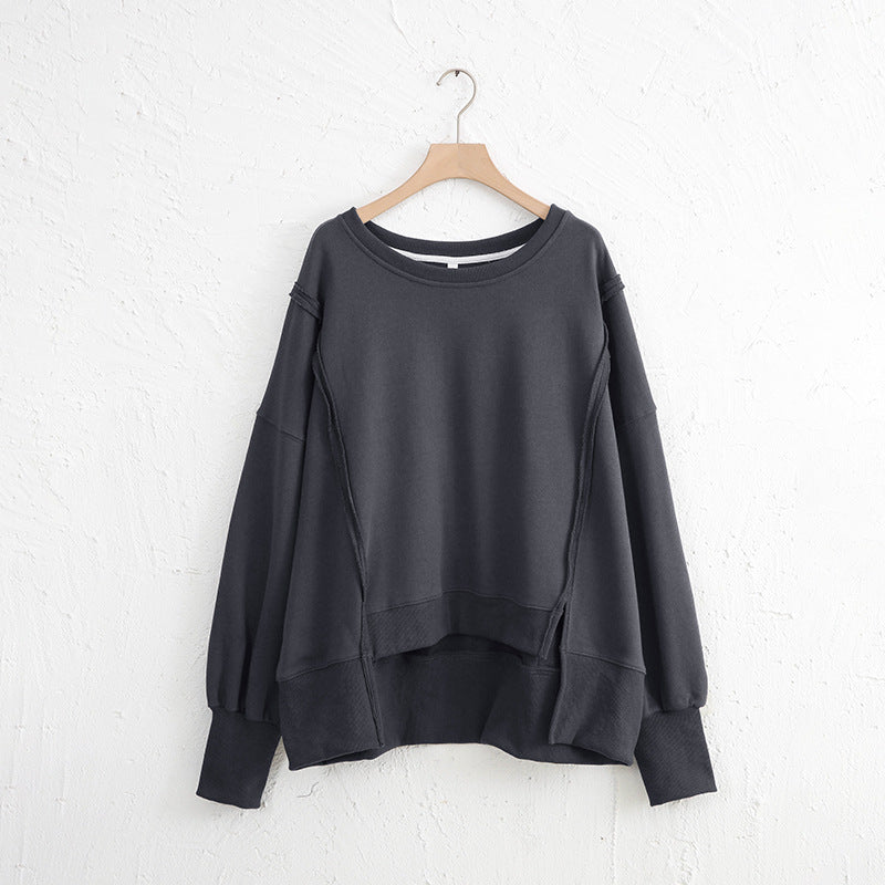Female Loose And Irregular Niche Sweater Top