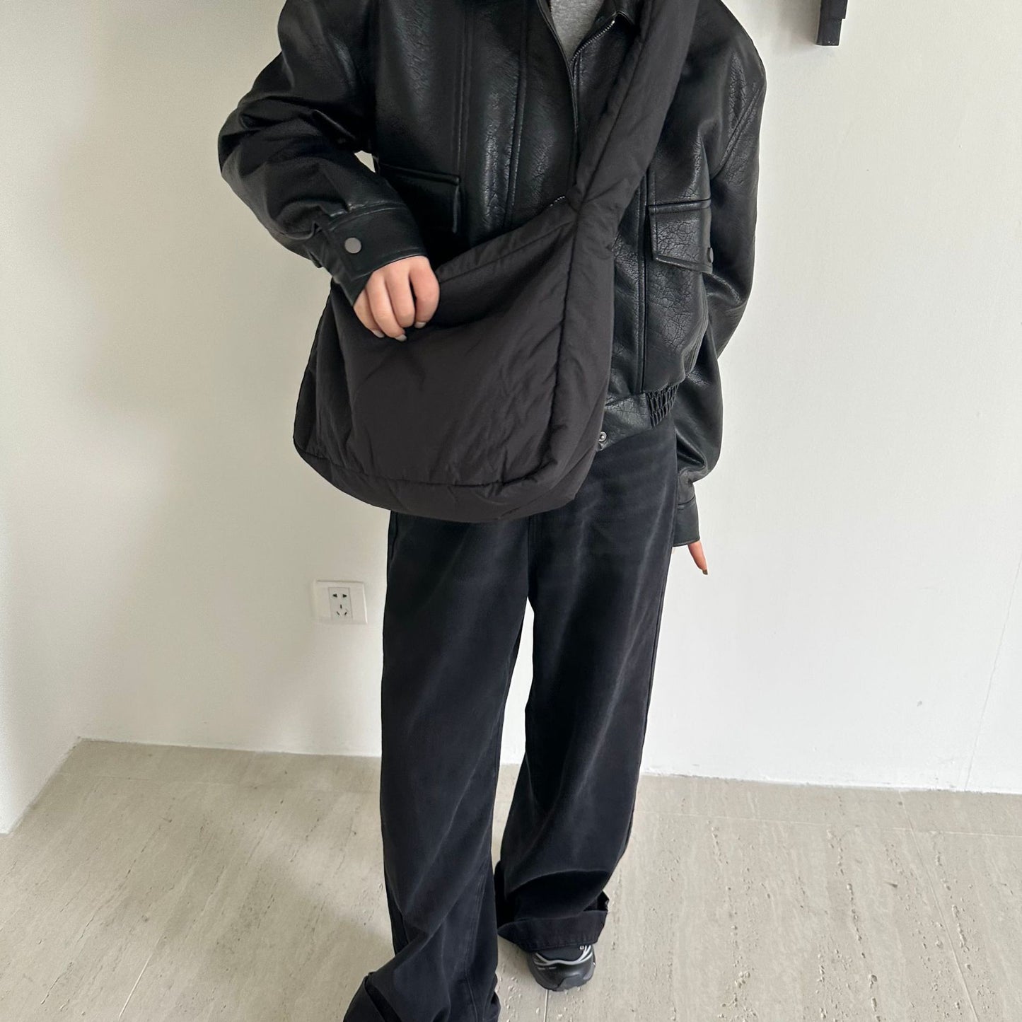 Large Capacity Autumn And Winter New Sponge Bag For Women